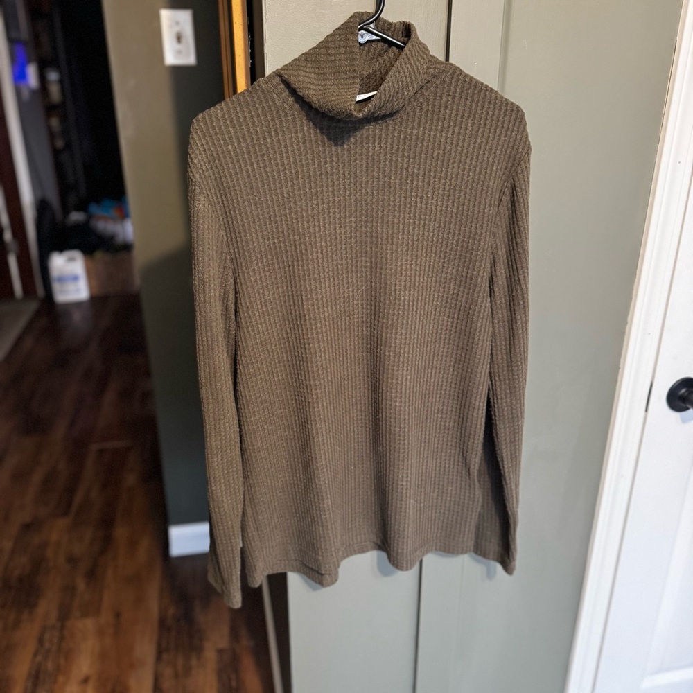 Urban Outfitters Olive Ribbed Sweater